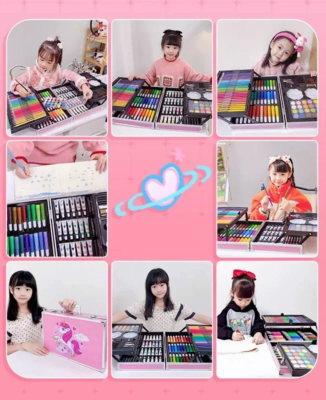 ✨ علبة الرسم السحرية للأطفال متعة، إبداع وتعلم في حقيبة واحدة🎨