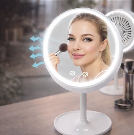 Lighted Mirror Fan