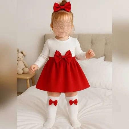 🎀 فستان بناتي راقي وأنيق 🎀