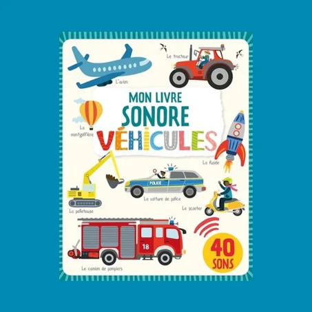 Mon livre sonore – Véhicules
