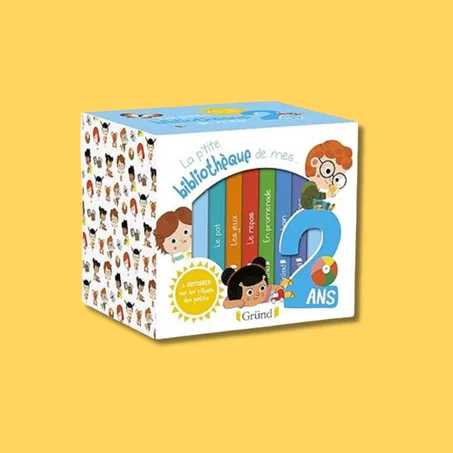 La petite bibliothèque de mes 2 ans – Coffret 6 albums jeunesse tout-carton sur les rituels – À partir de 2 ans