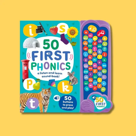 Livre sonore des phoniques - 50 Button Photo Sound Book - First Phonics