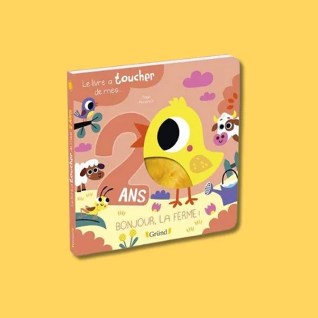 Le livre à toucher de mes 2 ans – Livre d'éveil avec 6 matières – À partir de 2 ans
