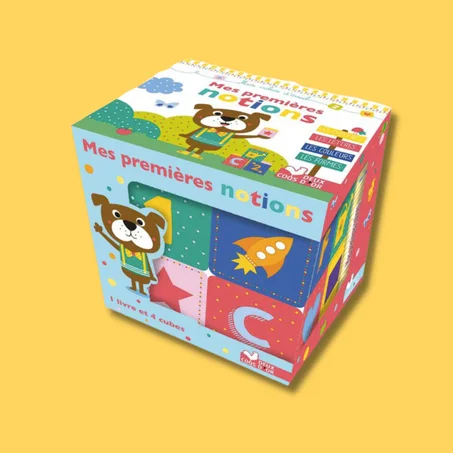 Mes premières Notions – Coffret avec 1 Livre et 4 Cubes