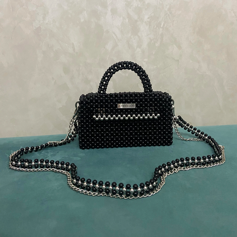 sac noir gris