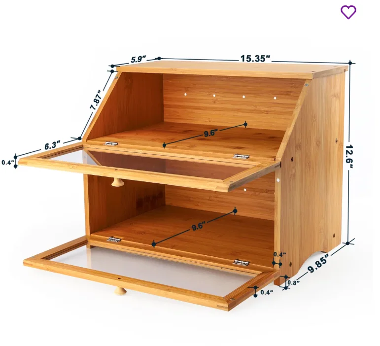 🍞 Boîte à pain en bambou Épure – L’indispensable de la maison marocaine