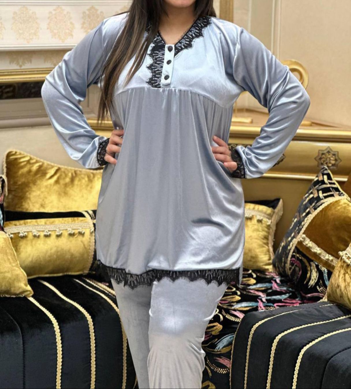 S . M. L. XL. XXL🎉بيجامات منزلية جودة عالية🎉متوفر فجميع الألوان و التوصيل حتال باب الداار🎉
