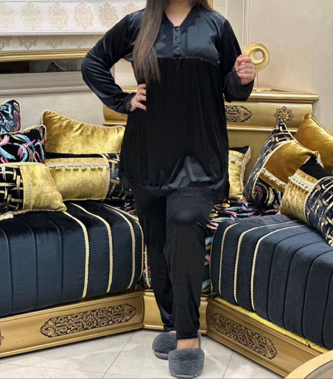 S . M. L. XL. XXL🎉بيجامات منزلية جودة عالية🎉متوفر فجميع الألوان و التوصيل حتال باب الداار🎉