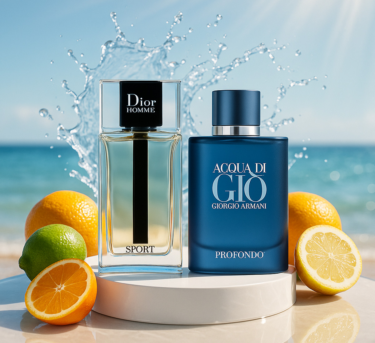 Acqua di Gio Profondo 10ml + Dior Homme Sport 10ml