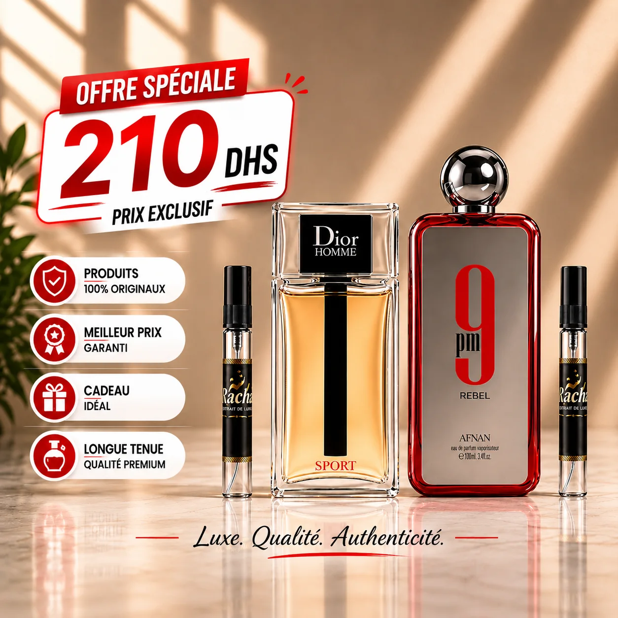 Pack Homme — Dior Homme Sport + 9PM Rebel