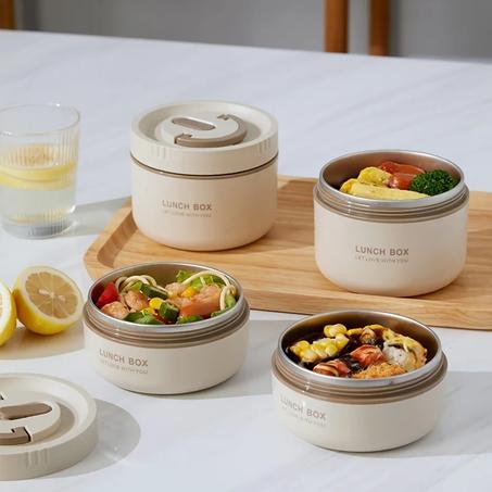 مجموعة علب إينوكس لحفظ طعام