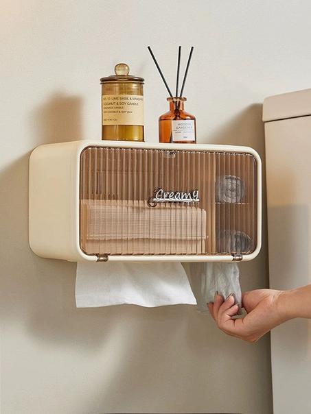 منظم ورق الحمام بدون حفير