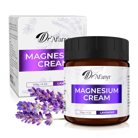 Crema de magnesio para el sueño y el alivio del dolor: loción de magnesio de lavanda con manzanilla y cica para calmar las molestias musculares, la neuropatía y los calambres en las piernas, 