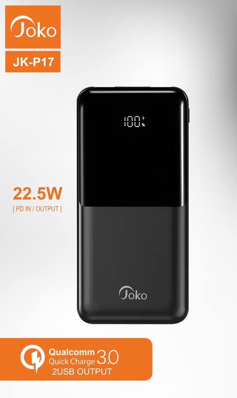 JoKo JK-P17 / JK-P29 – Power Bank à charge rapide 22.5W
