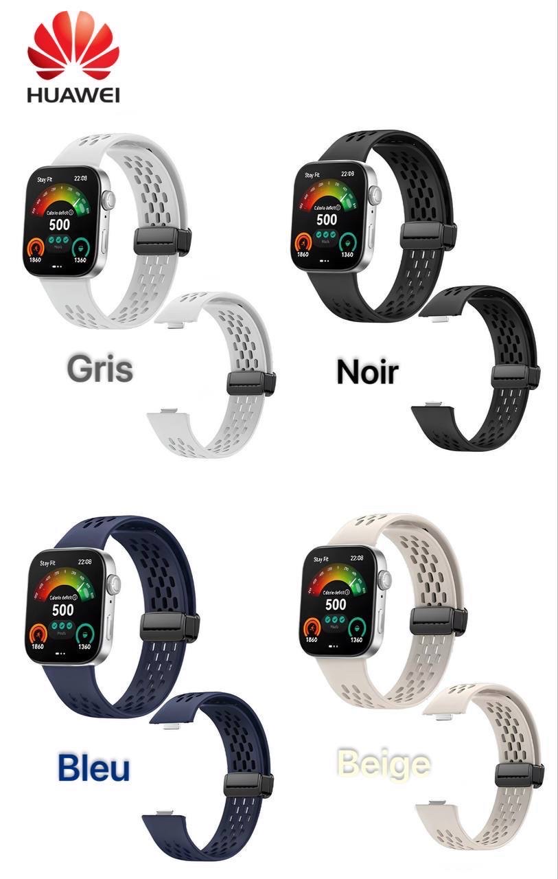Bracelet Nike en silicone – للساعات Huawei Fit 3 / 4 / 4 Pro
