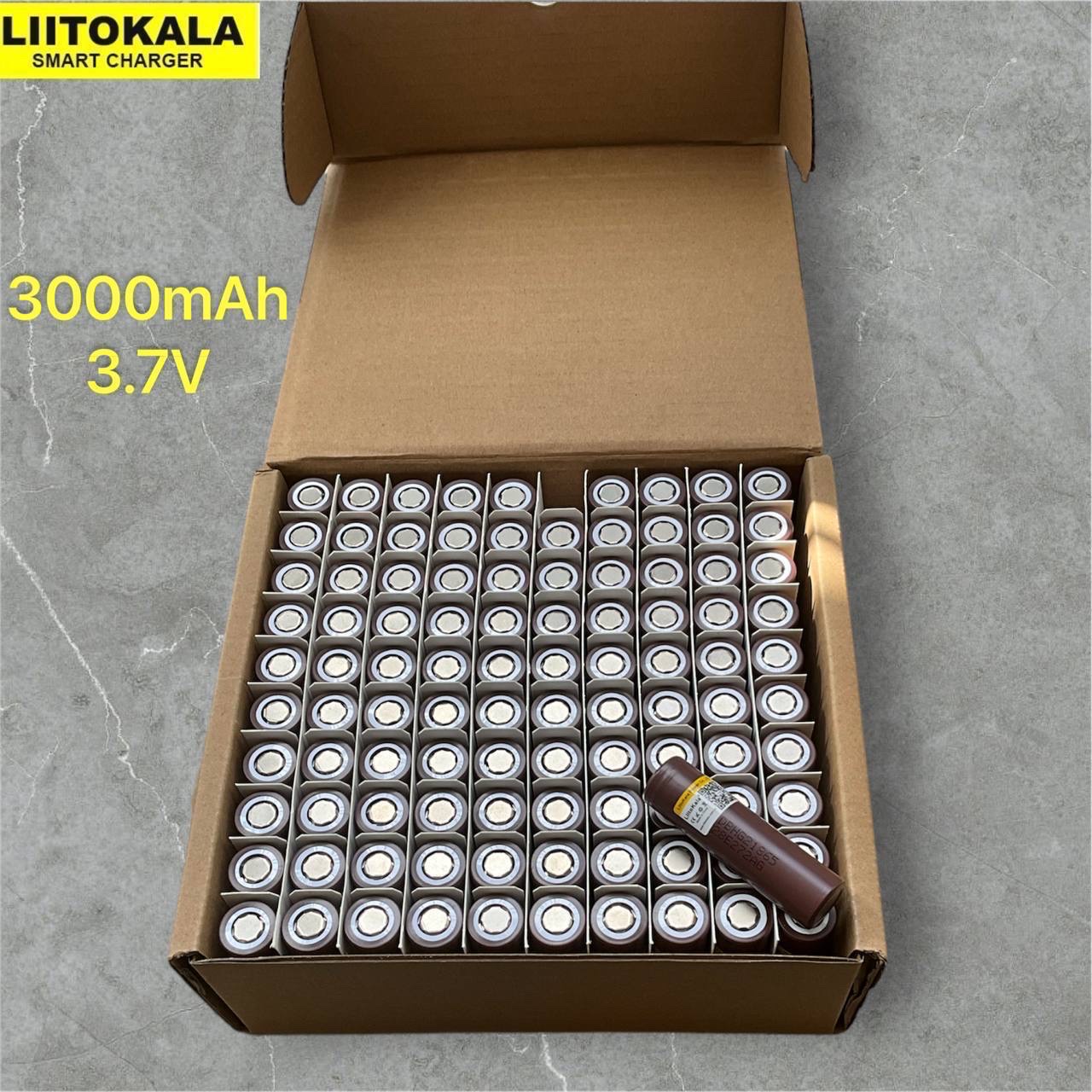 LiitoKala – بطارية قابلة للشحن 18650⚡ سعة قوية: 3200mAh