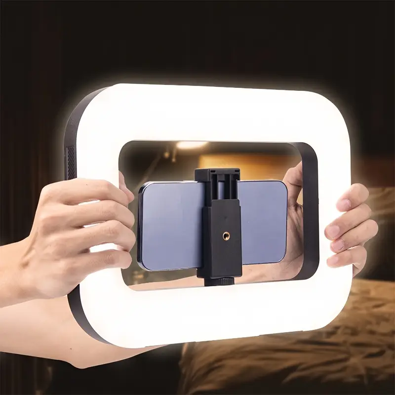 Ringlight Pro pour YouTube/TikTok – Lampe LED 3 Modes | إضاءة ناعمة بدون ظلال