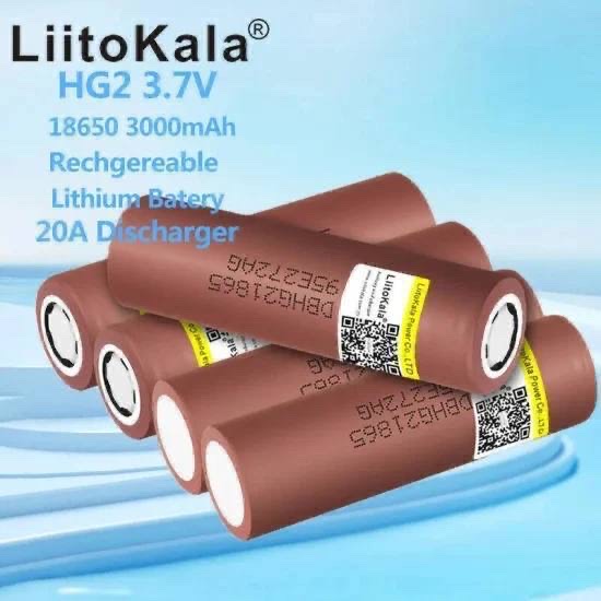 LiitoKala – بطارية قابلة للشحن 18650⚡ سعة قوية: 3200mAh