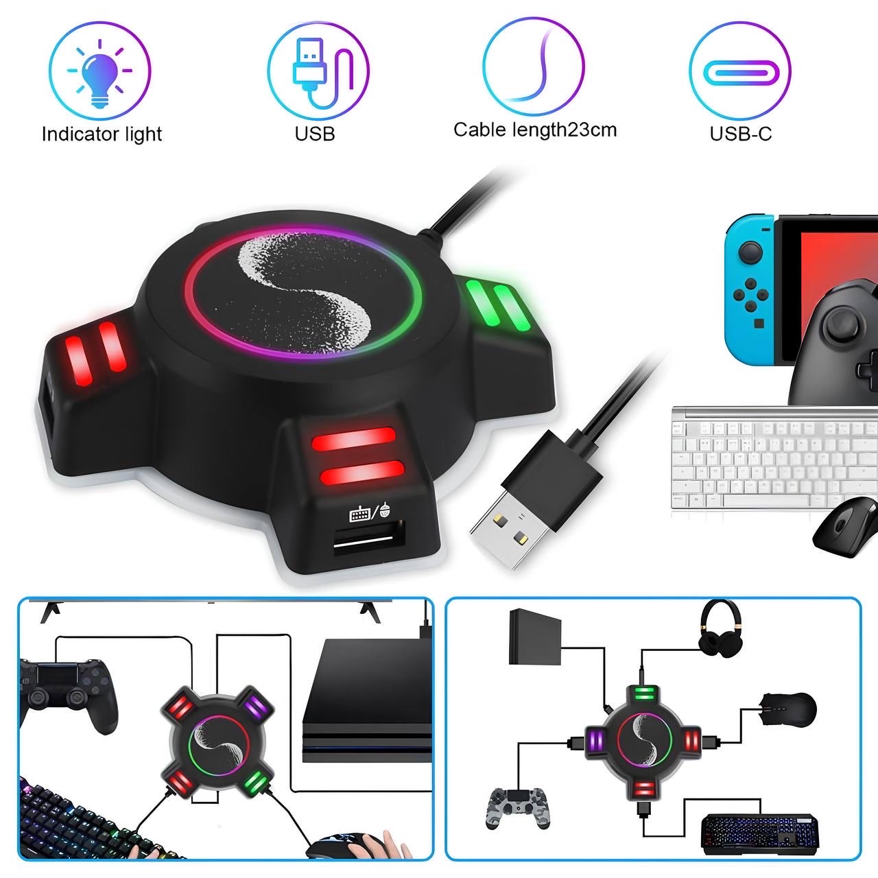 Game Hub – أدابتور باش تلعب بالكيبورد والماوس على PS4