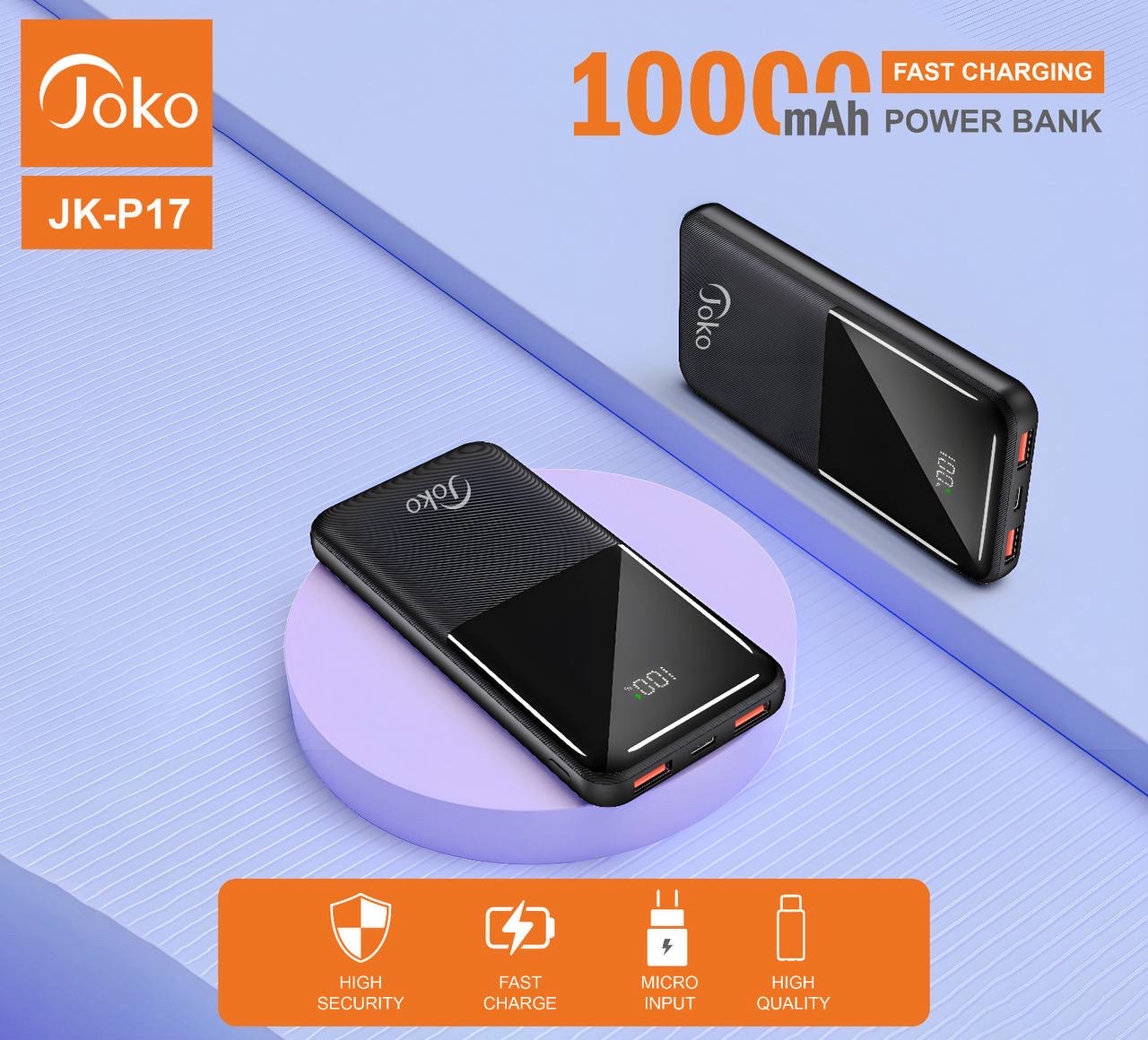 JoKo JK-P17 / JK-P29 – Power Bank à charge rapide 22.5W