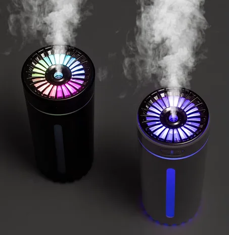 Humidificateur & Diffuseur d'Arôme USB 300ml — Veilleuse LED Colorée pour Voiture & Maison