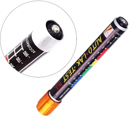 Stylo Testeur Magnétique d'Épaisseur de Peinture Automobile — Détecteur d'Accident & Mastic