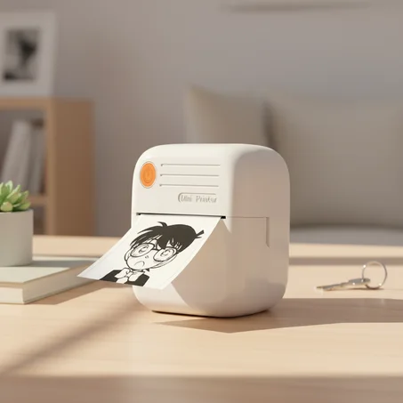 Mini Imprimante Thermique Portable Sans Encre A35 — Impression d'Étiquettes & Codes-Barres Bluetooth (Maison, Commerce & Bureau)