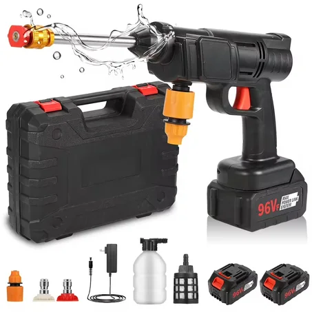 Pistolet Nettoyeur Haute Pression Sans Fil 21V — Lavage Auto & Jardinage Portatif
