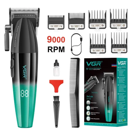 Tondeuse Professionnelle VGR V-003 9000 RPM avec Écran LED