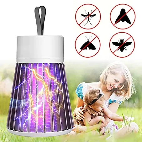 Lampe Anti-Moustique Électrique Rechargeable — Piège UV Portatif & Silencieux
