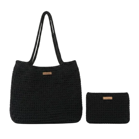 Bundle Deniz : Sac Cabas + Pochette  – Couleur Noir
