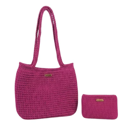 Bundle Deniz : Sac Cabas + Pochette – Couleur Rose