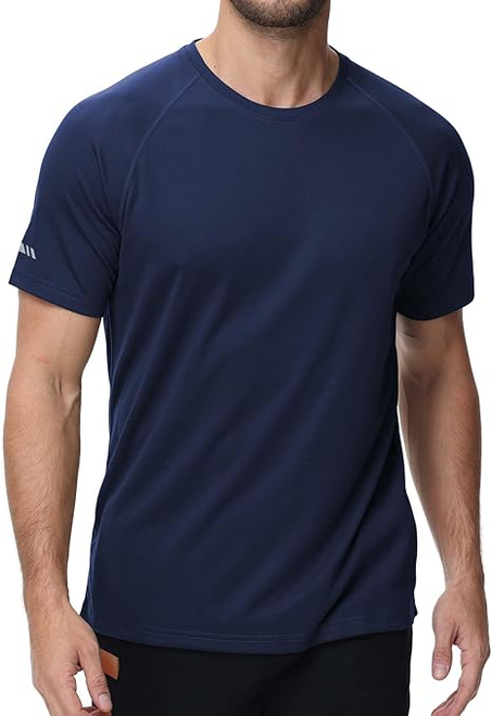 تي شيرتات جري للرجال من زوفلي قمصان عمل رياضية كاجوال بقبة دائرية بدون طوق - عبوة 3 قطع