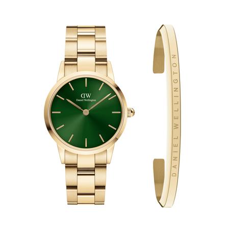 ICONIC LINK  Doré Fond Vert