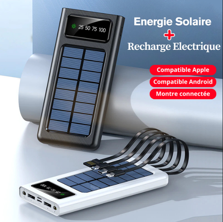 Power Bank Solaire 30.000mAh - Le Chargeur Tout-Terrain qui Ne Vous Lâche Jamais