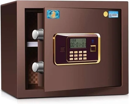 Coffre-fort numérique en acier à impression de doigts, portable, résistant au feu