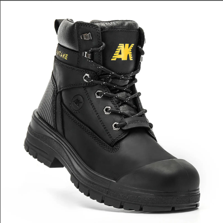 Bottes de travail à embout d'acier pour hommes, 6 pouces, cuir pleine fleur, isolation électrique, antidérapantes, résistantes aux chocs, bottes de sécurité respirantes et confortables