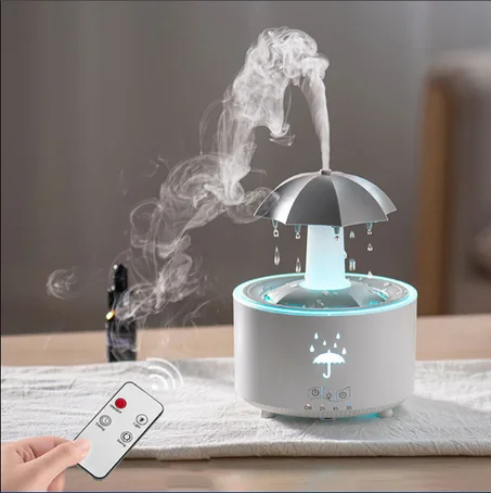 🌈💧Humidificateur d’Aromathérapie à Goutte d’Eau Rotative aux 7 Couleurs💧🌈Spectacle de Lumières Colorées Brume Aromatique Créant une Atmosphère de Rêve à Domicile