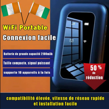 Ci-Wifi Portable sans Fils 4G/5G avec battery 2100 mAhci