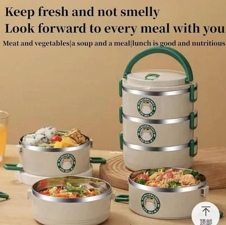 💖 Boîte à lunch empilable en acier inoxydable