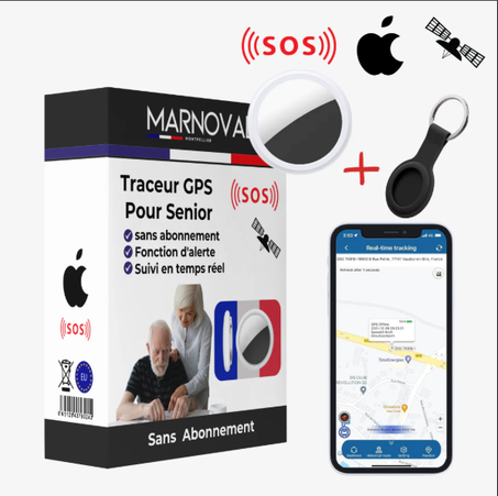 Traceur GPS Pour Senior, Avec Alertes, Sans Abonnement | Marnoval
