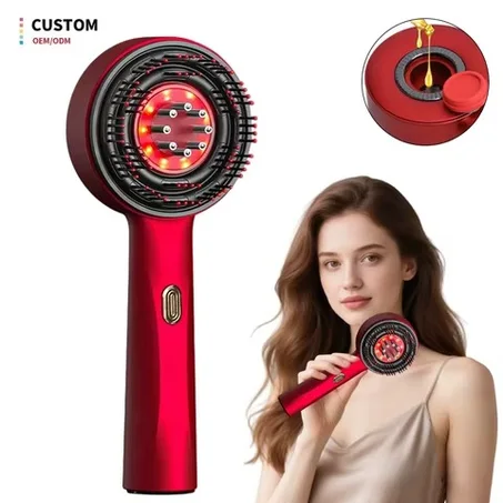 Brosse Capillaire 2 en 1 : Massage & Application d’Huiles