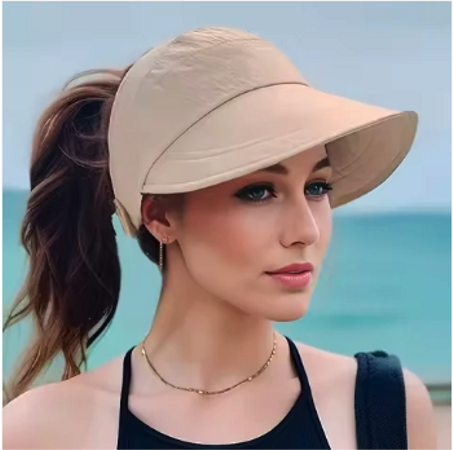 قبعة الشمس المجوفة للنساء