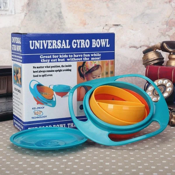 صحن الأكل السحري للأطفال المضاد للأنسكاب