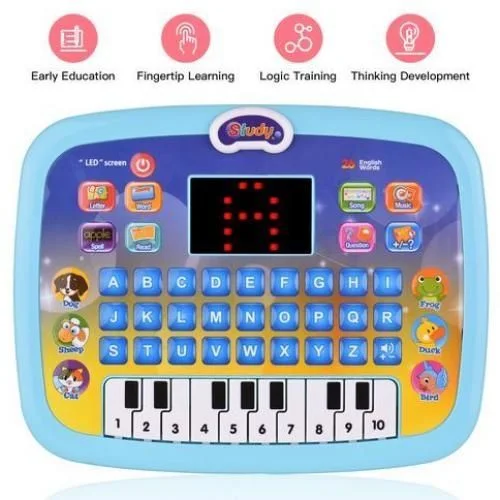 تابلت تعليمي وبيانو  باللغة الإنجليزية بشاشة LED