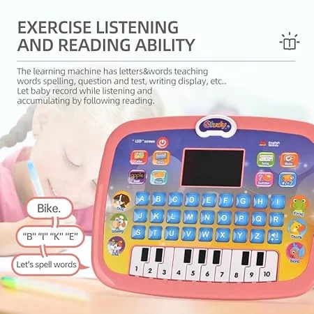 تابلت تعليمي وبيانو  باللغة الإنجليزية بشاشة LED
