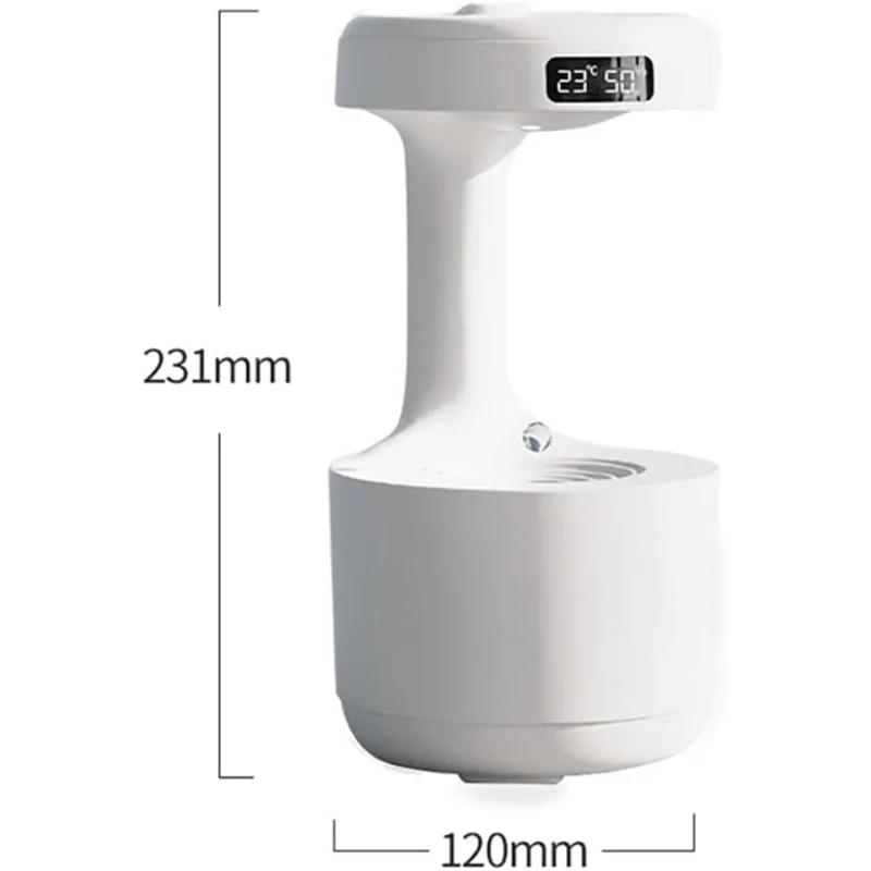 مرطب ومنقي الهواء مع فواحة - Anti-Gravity Water Drop Diffuser