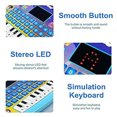 تابلت تعليمي وبيانو  باللغة الإنجليزية بشاشة LED