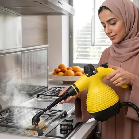 جهاز التنظيف والتعقيم بالبخار 14 في 1 من Denx (1200 واط) - نظافة شاملة بدون مواد كيميائية