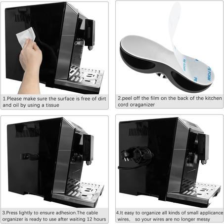 منظم الأسلاك والكابلات السيلكون اللاصق